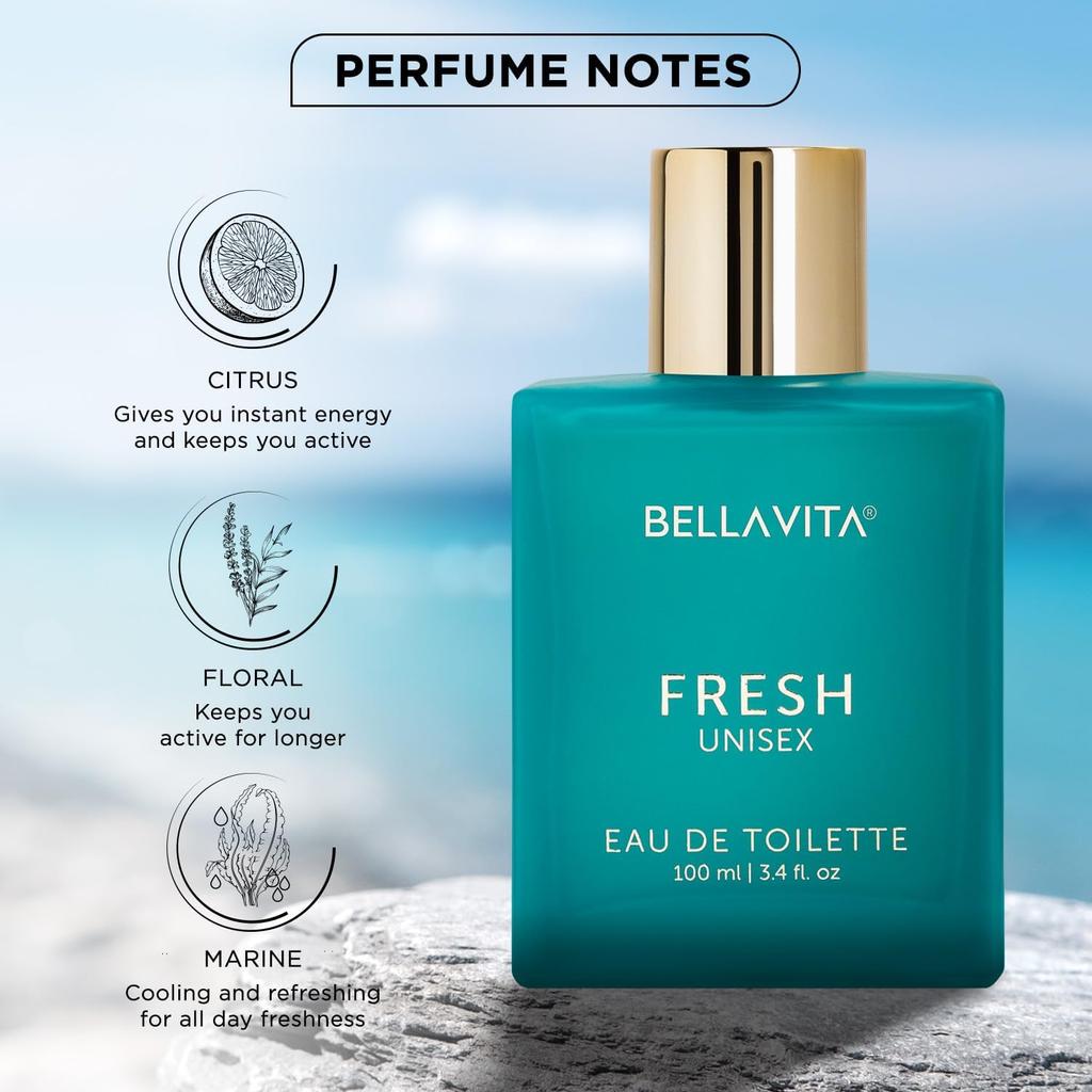 Bella Vita Luxury Fresh Unisex Long Lasting Perfume, 100ml