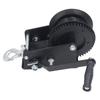 Boat Trailer Winch Heavy Duty Manual 2 Way Adjustable Ratchet Hand Crank Gear Winch with Hook for Truck 3200lbs