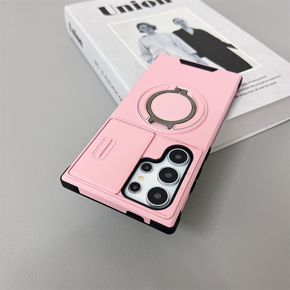 Luxury Rotating Hidden Metal Ring Car Holder Armor Case For Samsung S25 S24 Ultra S21 S22 S23 Ultra Plus S20 FE  A54 A13 A14 A15