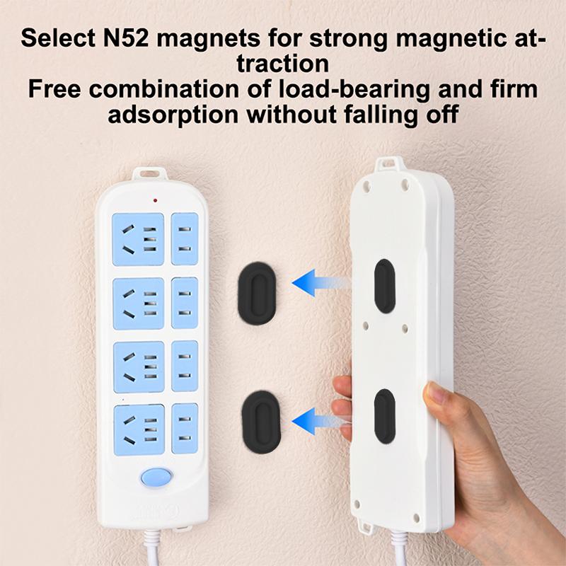 5Pcs Magnetic Remote Control Bracket, Self-Adhesive Wall Mounted Storage Bracket For Remote Controls, Household Goods Storage