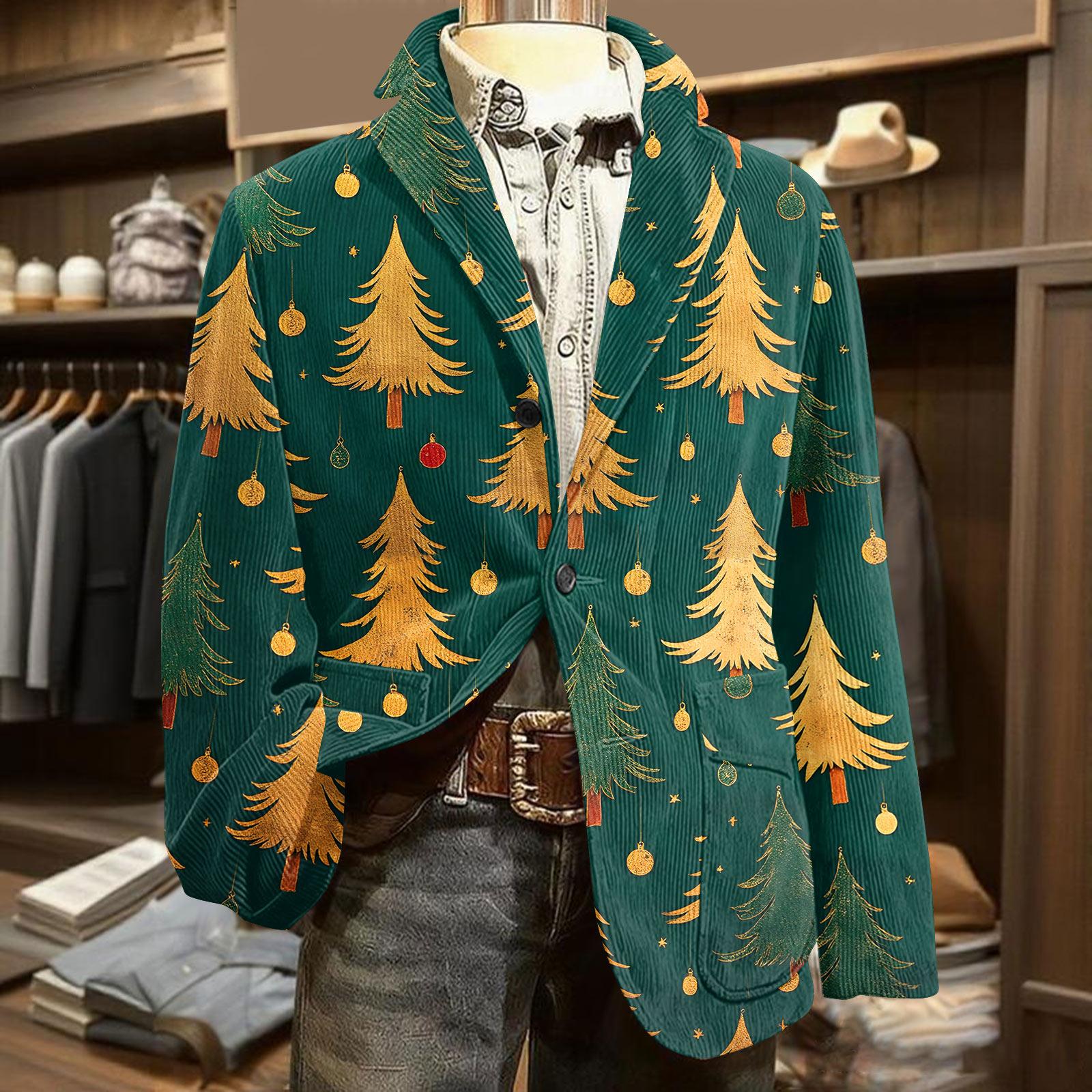 

Мужской вельветовый теплый пиджак-кардиган с принтом и карманами, мужской повседневный костюм M