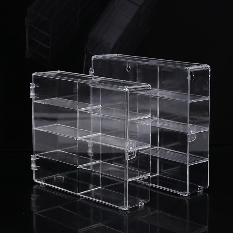 1 Stück Auto Nicht Stanzen Klebe Wand Transparent Aufbewahrungsbox 1:64 Acryl Auto Displaybox Für Auto Modell Spielzeug Schrank Regal