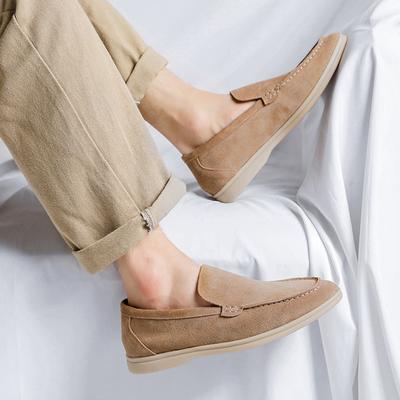 Retro Britische Anti-Veloursleder Ein-Pedal Slipper Herren Koreanische Version Business Casual Weichsohlige Freizeitschuhe 8253-R