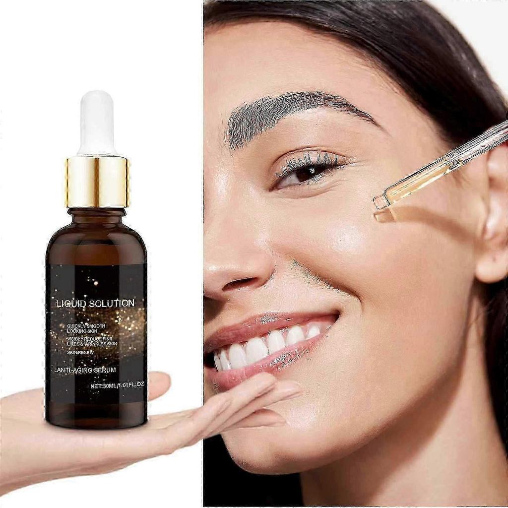 3X Anti-Aging Face Serum, Liquid Solution Firms Skin, Smooths Wrinkles & Fine Lines