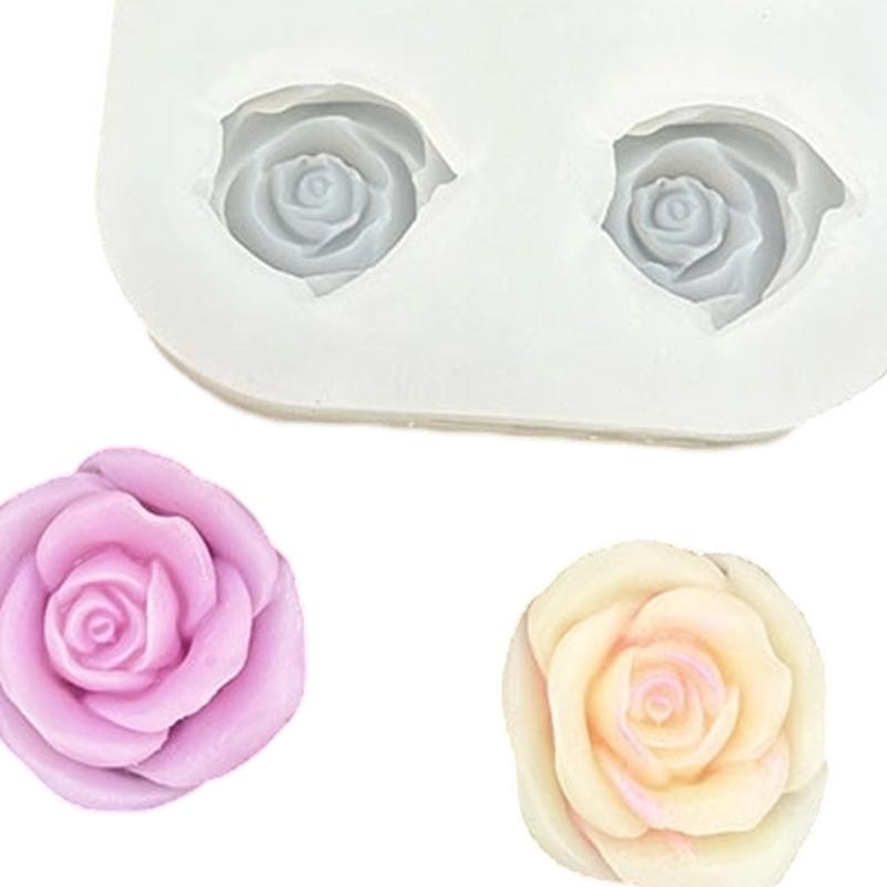 Food Grade Silicone Rose Mold For Chocolate Soap Candle Making Crafting Reusable Decoration Tool Baking Mould
