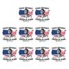 10Pcs Commemorative Charlie Stickers Patriotic Vinyl Decals USA Flag Laptop Decal for Car Water Bottle Vehicle Window Decals