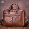 Men's Briefcase, Cowhide Men's Official Briefcase, Hand-held, Single-shoulder Computer Bag