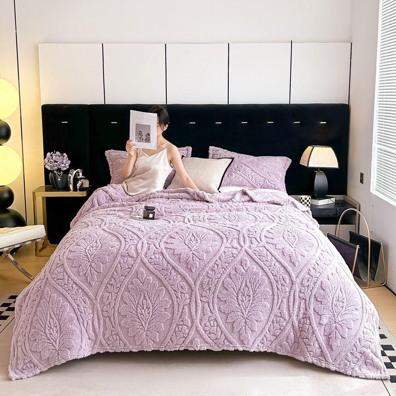 

Ультрамягкое стеганое одеяло - Легкое и портативное, Идеально для дневного сна в офисе, Кемпинга в машине, Использования на кровати и диване Одеяло для кровати, Уютный домашний аксессуар 200 * 230cm [Single Blanket]