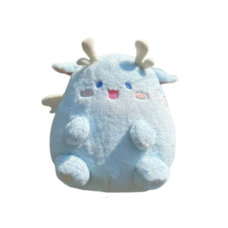

Fat 40cm Dinosaur Plush Toy Stuffed Animal Fluffy Gift Sleeping Pillow Kid Gift Blue