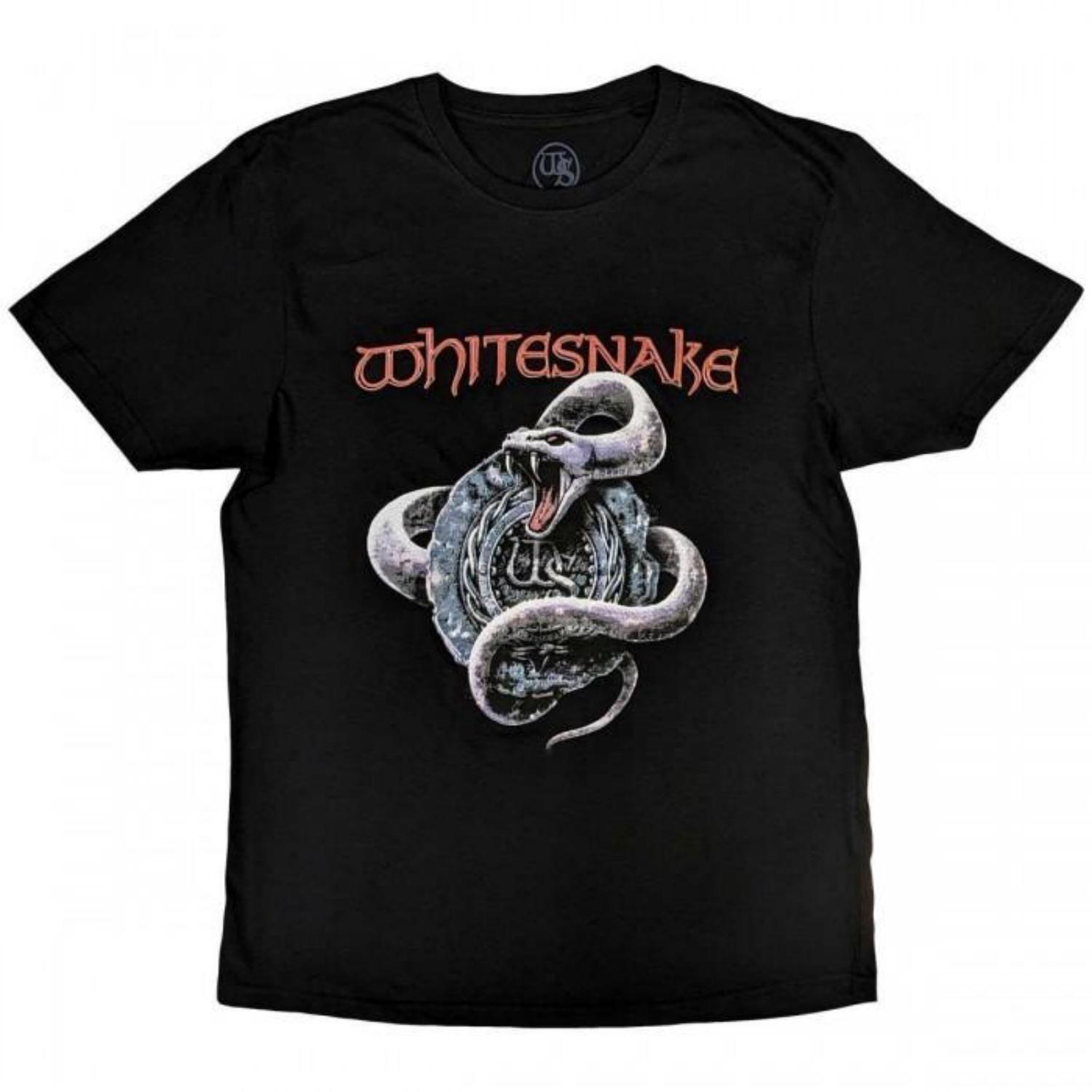 

Whitesnake Unisex Adult Snake Cotton T-Shirt S чёрный