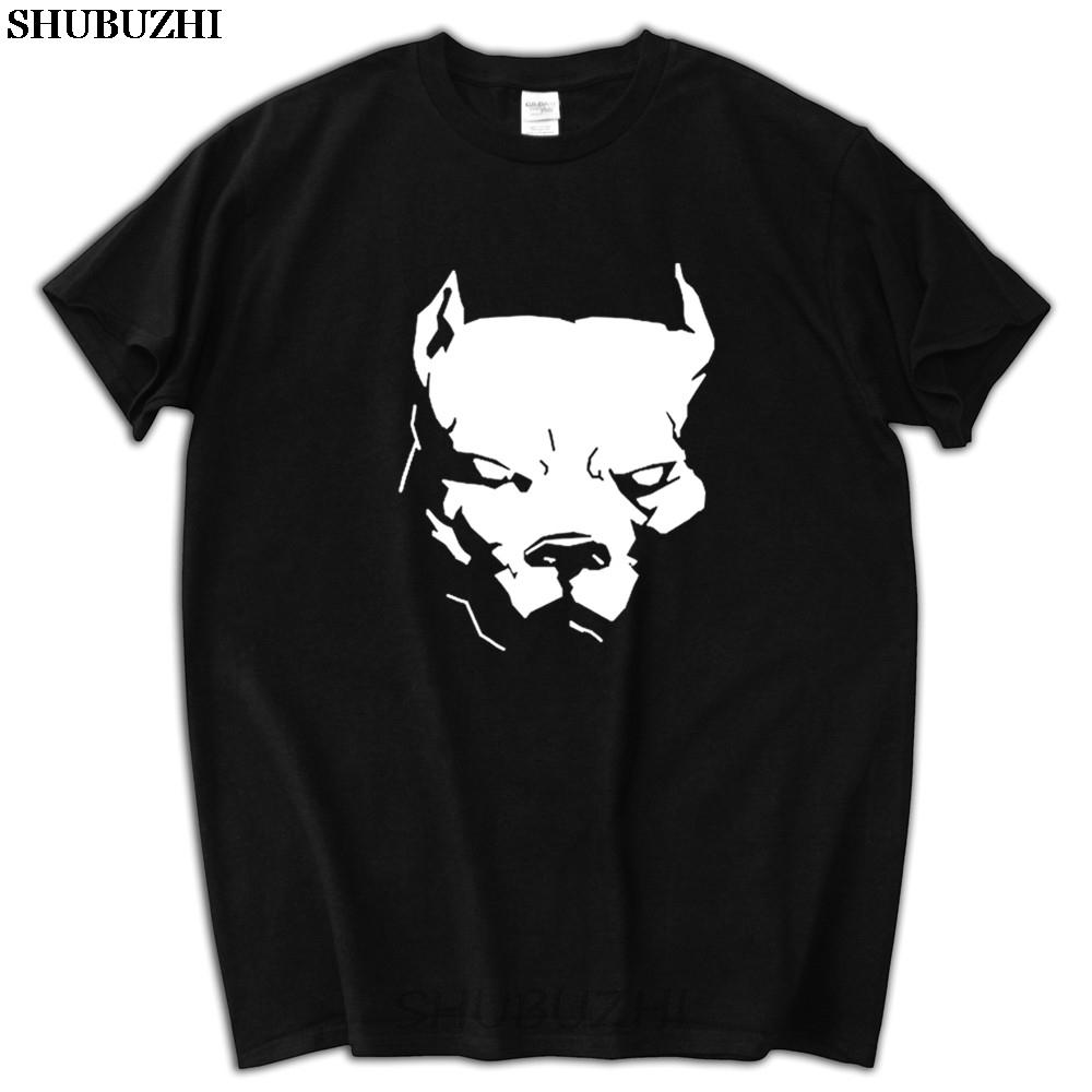 male funny present New PITBULL American Pit Bull Spiked Dog Collar Mens TShirt Size Men T Shirt Print Cotton Tshirt sbz5188 S