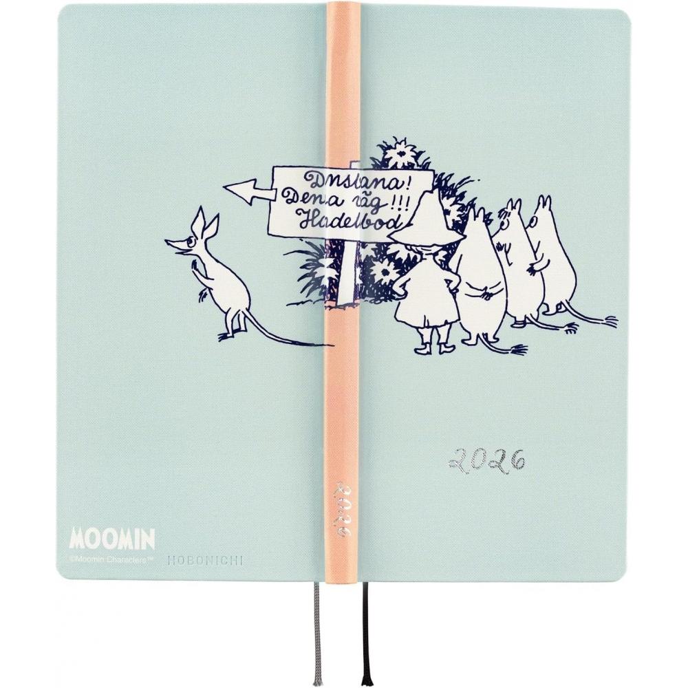 Hobonichi 2026 Weeks January Start Slim Left Moomin Outdoor Dance Field