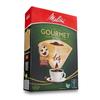 Melitta Filter Gourmet Natural 80 Paper, 4-8 Cups, FSC® Mix, 1x4, Brown, Sheets, PG-148
