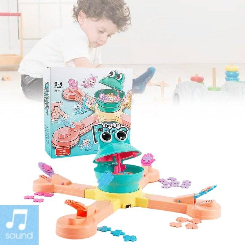 Colorful Electric Frog Adventure Game For Fun Interactive Dinosaur Feeding Play