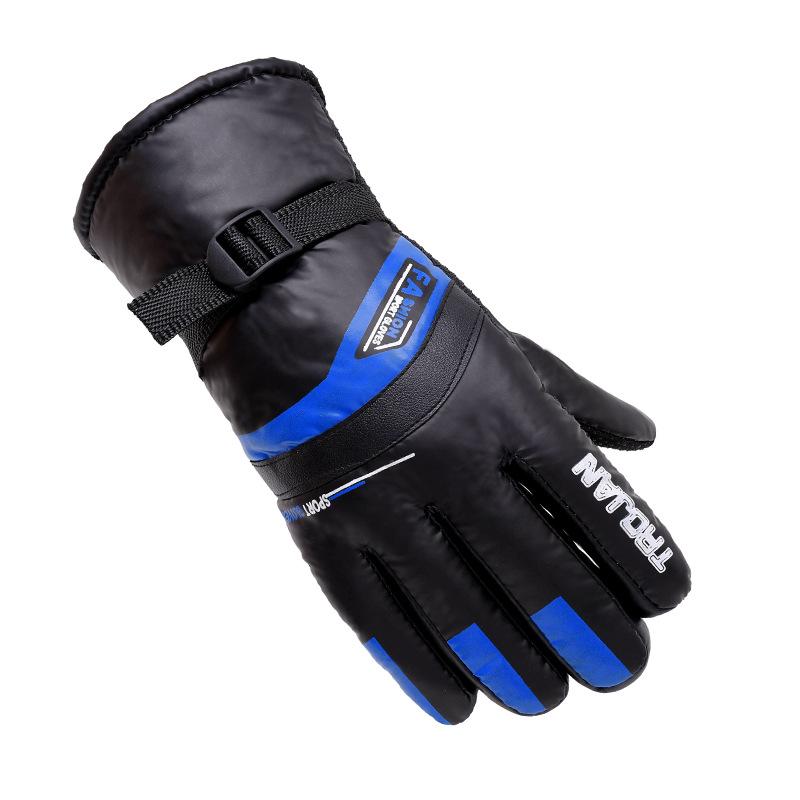 New winter warm men's gloves motorcycle riding cold-proof outdoor sports gloves velvet ski gloves