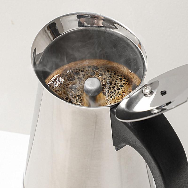 2/4/6/9/12 Cups Coffee Pot Mocha Espresso Latte Stovetop Filter Stainless Steel For Kitchen Moka Coffee Maker Coffee Maker Pot