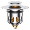 Bounce Core Universal Anti-Clog Sink Deodorant Filter - Stainless Steel Leak-Proof Basin Plug.