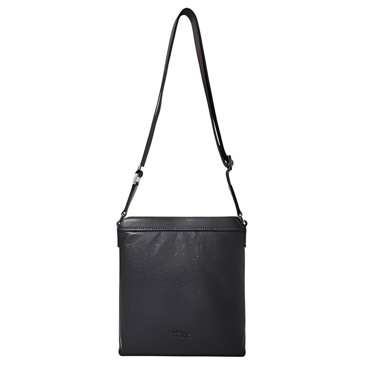 

New JAGUAR Cow Leather Crossbody Bag Shoulder Bag Regular Men s Black JA1T1210011101 24.1*6.1*26.4CM