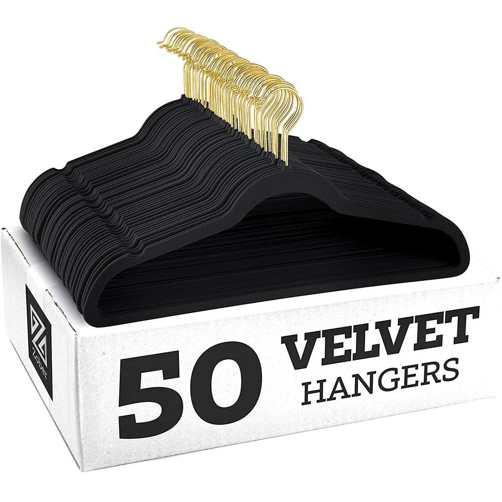 European & American Non-Slip Flocked Magic Wardrobe Clothes Hangers 