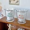 Ins 350ml Glass Cup Espresso Cup Transparent Milk Cold Coffee Glass Mug Beer Water Drinking Cups Kitchen Accessory Water Glass