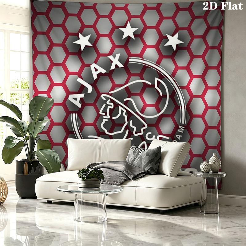 AFC Ajax Custom Name Wall Tapestry Aesthetic Wall Hanging Printed Fabric Blanket Decorative Tapestries for Bedroom Living Room Home Decor