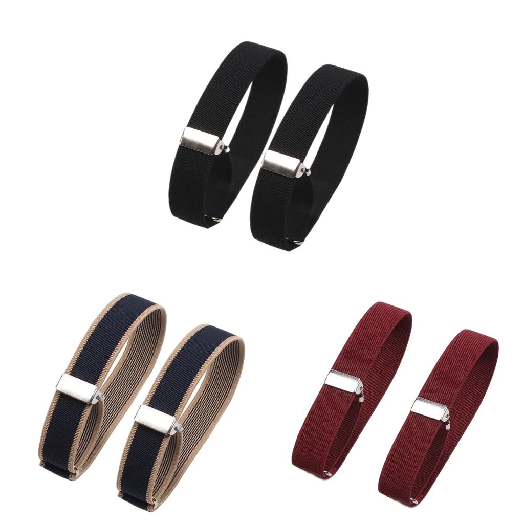 3Pairs Non-slip Elasticated Cuff Holder Hold Up Business Arm Band Fashion Sleeve Garter Strap  Groom