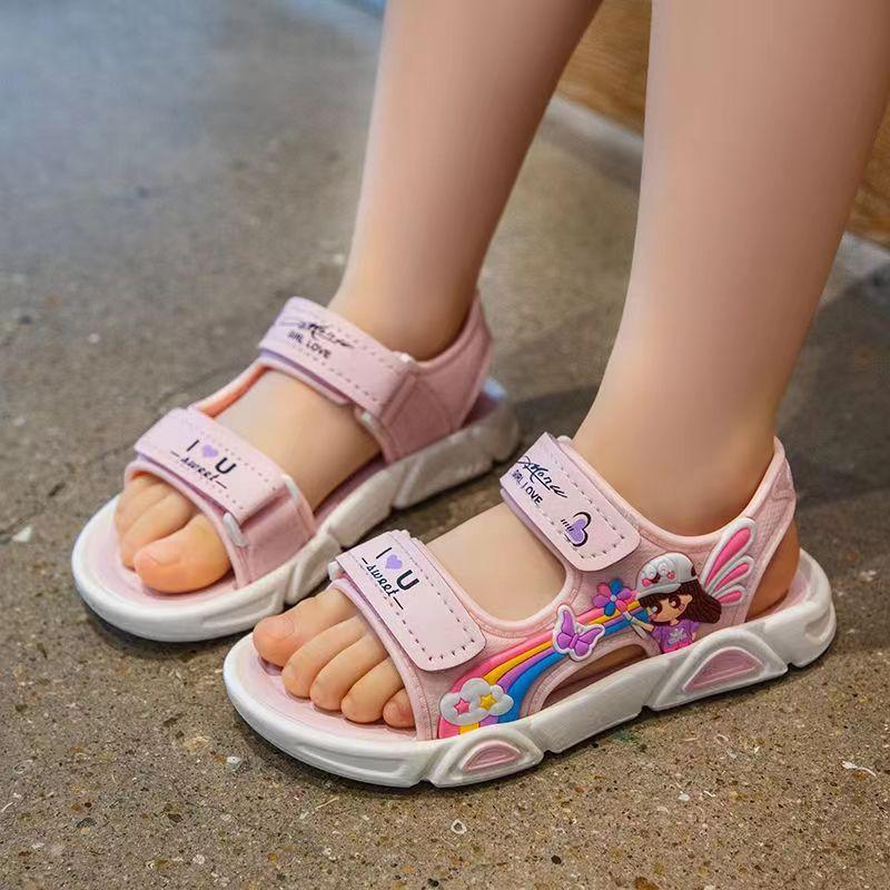 Sandalias Girls Sandals Summer New Sweet Child Princess Shoes Cute Beach Shoes Kid Shoe Cartoon Infant Girl Sandal Zapatos Niña