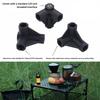 4pcs Table Feet Protectors with 4x Camping Tables Connectors Table Leg Cap Covers for Outdoor Activities Picnic BBQ