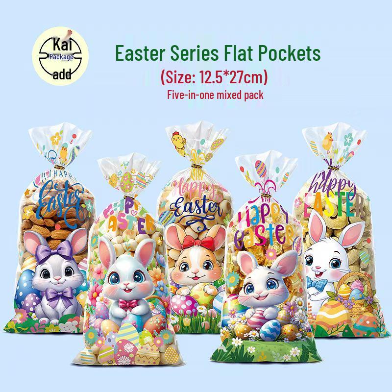

Подарочные пакеты для конфет на тему Пасхи и Хэллоуина - Плоские пакеты ОПП