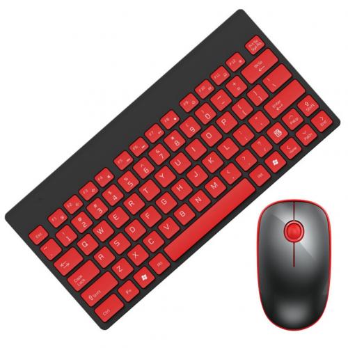 Ergonomic Wireless Adjustable Mechanical Office Mini Keyboard 1500DPI Home Gaming Mouse Set for Laptop Computer