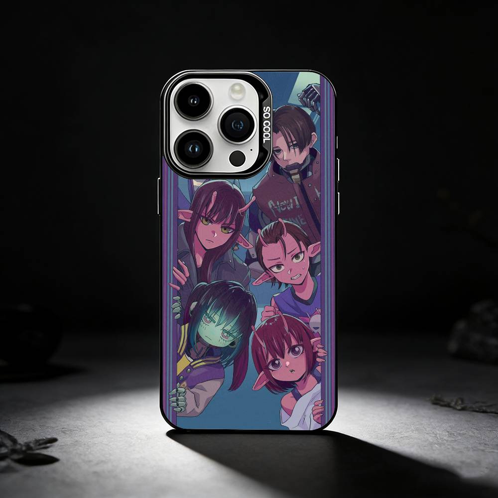M-Milky S-Subway Anime Phone Case For iPhone 17,16,15,14,13,12,11 Plus,Pro Max,XS,Colored silver phone case