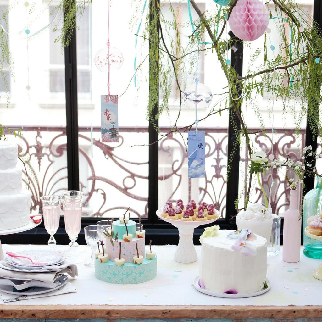 Iplusmile Glass Wind Chime, Summer Decoration, Cute Whale Design, Edo Wind Chime, A Summer Feature, Cooling, For Indoor and Outdoor Use