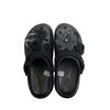 Crocs Classic Platform Clog Black Rose Niche Fashion Rework Three-dimensional Flower Sweet Cool Casual Hole Shoes Women Black