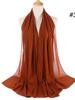 70*180cm bubble chiffon muslim headscarf for women solid color hijab scarf shawls and wraps hijab femme musulman kopftuch
