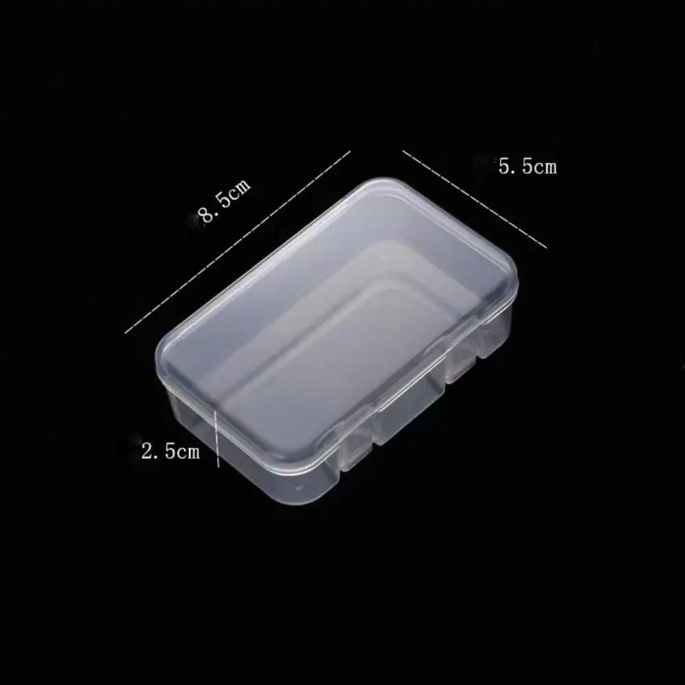 Square Round Plastic Transparent Storage Box Small Items Sundries Organizer Case Jewelry Beads Container Box Tools Accessories