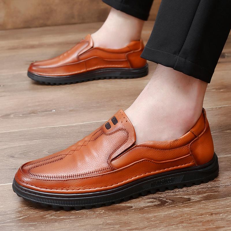 Men's Quality Formal Business Negotiation Dating Fashion Versatile Shoes Formal Party Wedding Comfortable Breathable Lefu Shoes