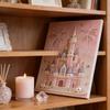 DIY 3D Pearl Painting Kit, Castle Design With Fireworks, Plastic Pearl Art Craft For Adults And Beginners, Home Wall Decor