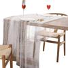 Elegant Pearls Decorated Tablecloth In Various Sizes Breathable Organza Materials For Banquets Event And Home Setting
