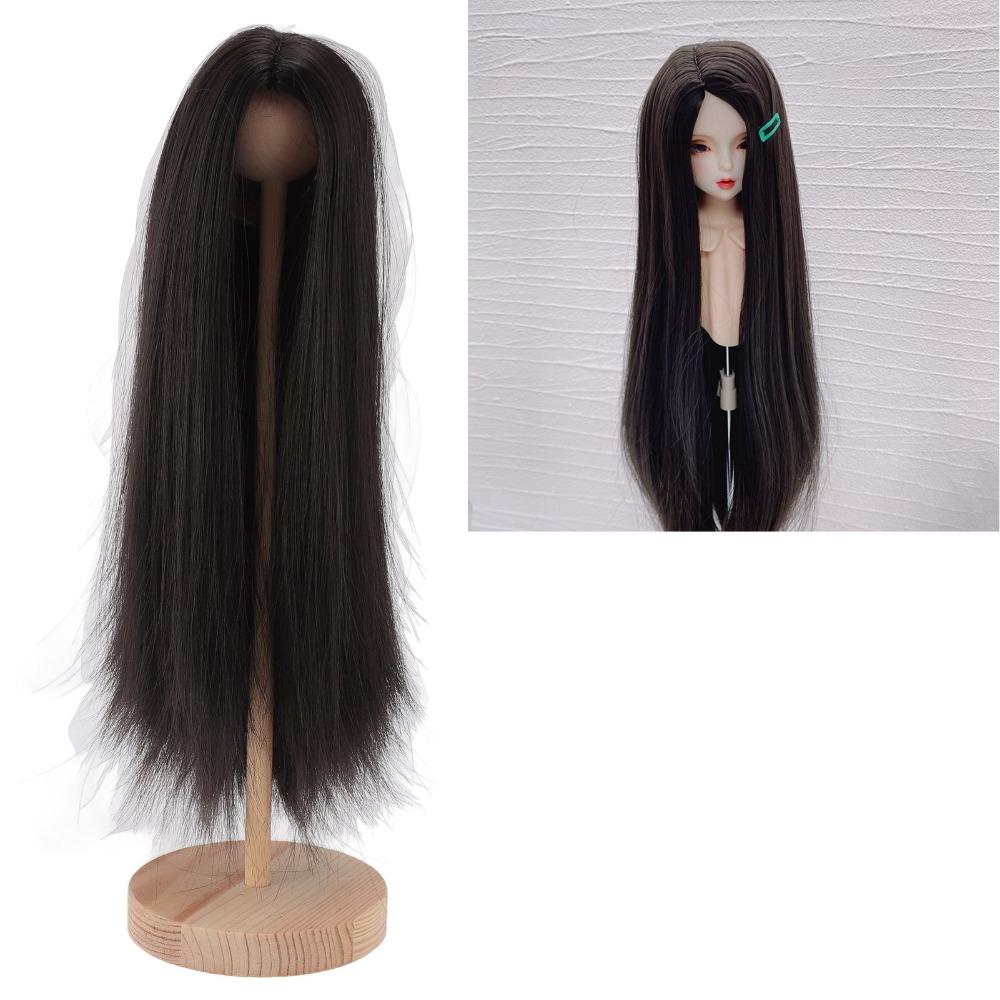 Soft Ball Jointed Doll Wig Trimmable 1/4 Doll Wig Doll Accessories Doll Wig Playing Use