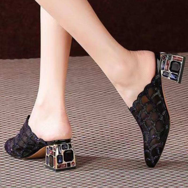 

Women Slippers Summer Fashion Sandals with Platform Comfortable Shoes for Women Outdoor Casual Beach Slides Women 34EU/CN35 чёрный
