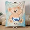 1pc, Duffy (9) Cozy Flannel Throw Blanket Perfect Gift for Bedroom, Living Room, Travel, Camping, Car