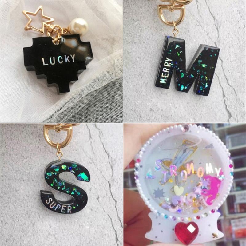 Fashionable Letter Shaped Sequins Craft Filling Materials Elegant Color Soft and Sturdy for Craft Supplies Projects