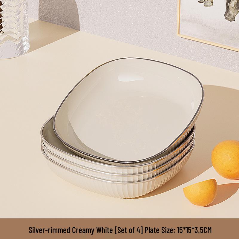 Elegant Transparent Vinegar and Snack Dish - Food Grade Plastic Plate for Dipping Sauces