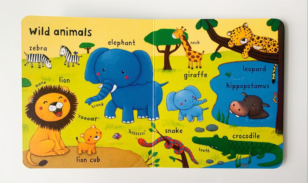 Very first words My first English word board book 10 enlightening children's books