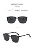 Men's Polarized Sunglasses: Lightweight Metal Frame, UV Protection, Versatile Everyday Wear