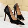 Bigtree Fashion Sexy Nightclub 7.5-10.5CM High Heels Fine Heel Shallow Mouth Pointed Rivet Single Shoes
