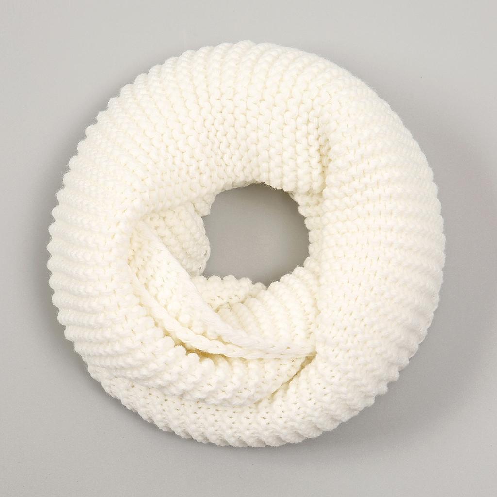 Fashion Ladies Solid Color Knitting Scarf Winter Warm Necklace Scarf for Women Clothing Accessories Female Scarves 47*27cm