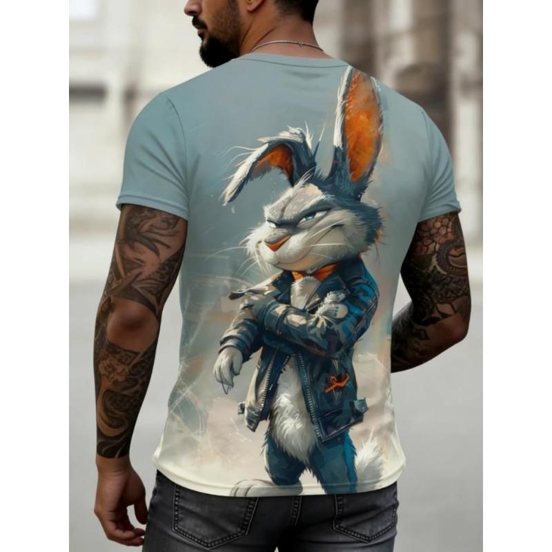 Jackets, men's printed T-shirts, fashionable prints, street style
