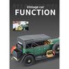 Simulation 1/24 Rolls-Royce Phantom Vintage Car Alloy Car Model Collection Ornaments Sound Light Pull Back Boy Gift Sound Light Miniature