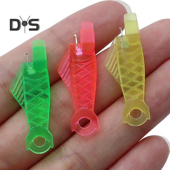 Nadeleinfädler mit Fischmaul, Nähmaschinen-Needle-Einfädler, Schlaufennadel-Einfädelwerkzeug für Handnähmaschinen, 20 Stück